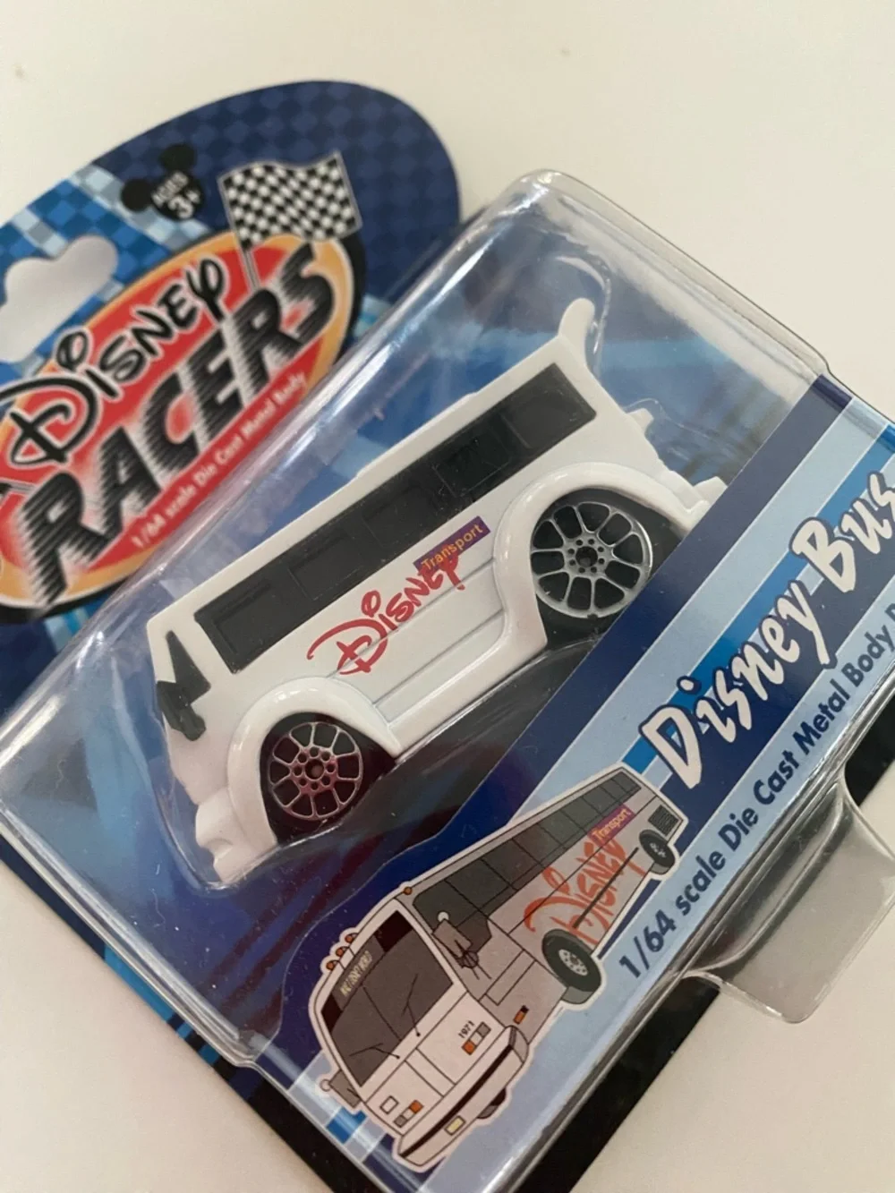 Disney White Disney Racers Bus Die-Cast Toy
